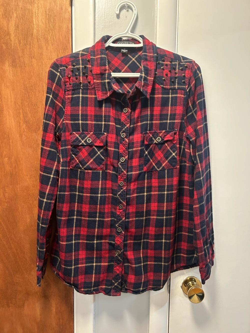 Studded flannel